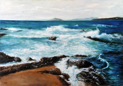 Mario Russo “mare della sardegna” 100 x 70 